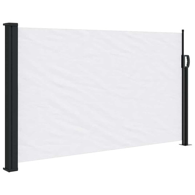 Zwijana markiza boczna, biała, 120x500 cm