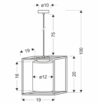Lampa wisząca LURI 1x40W E27 czarna ze złotym kloszem, nowoczesna lampa sufitowa do salonu, kuchni lub jadalni, elegancki minimalizm