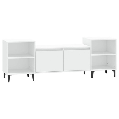 vidaXL Szafka pod TV, biała, 80x36x50 cm, materiał drewnopochodny wariant 9