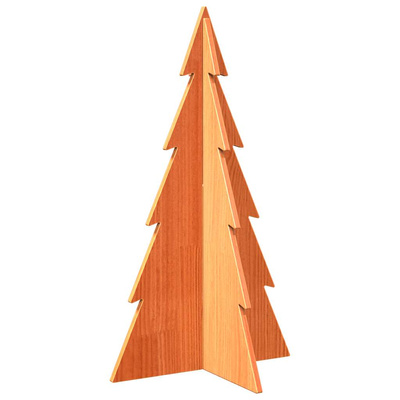 Drewniana choinka do udekorowania, brązowa, 80 cm, sosnowa