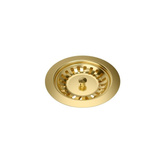 Odpływ zatyczkowy 3 1/2" z syfonem 1-komorowy PVD złoty (GRANIT-pionowy), save space,bez logo (12GR3-P2BPVDG1)