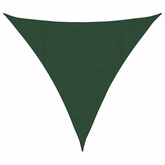 Żagiel przeciwsłoneczny, 160 g/m?, ciemnozielony, 4x4x4 m, HDPE