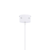 Lampa wisząca LUND 34 cm minimalistyczna – biały klosz talerz - skandynawska lampa nad stół LED
