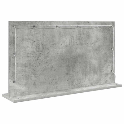 Lustro toaletowe Prostokątny Betonowy szary 80 x 45 x 18 cm