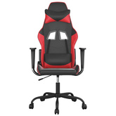 vidaXL Fotel gamingowy, czarno-czerwony, sztuczna skóra wariant 5