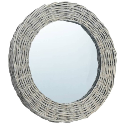 vidaXL Lustro, 40 cm, wiklina