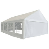 vidaXL Namiot imprezowy z PE, 5 x 8 m, biały