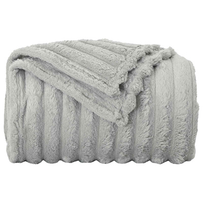 Koce narzutowe 6 pcs Szary 150 x 130 cm Polar