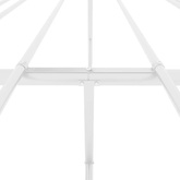 vidaXL Metalowa rama łóżka, biała, 160x200 cm