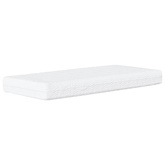 Materac piankowy, biały, 90x220 cm, twardość H2/H3