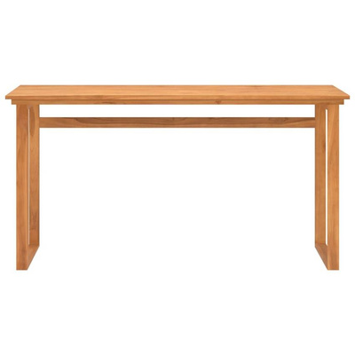 vidaXL Biurko, 140x45x75 cm, lite drewno tekowe