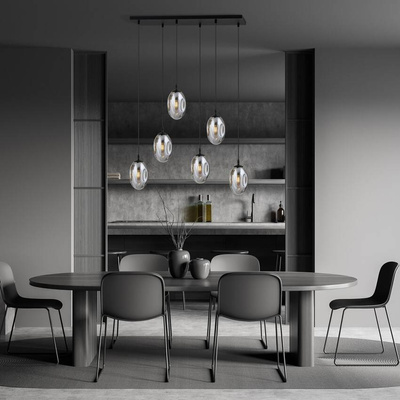 Lampa wisząca ASTRAL 6 BL GRAFIT