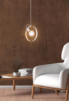Lampa wisząca biała metalowa Nexo Ledea 50101198