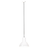 Lampa wisząca, 25 W, biała, okrągła, 28,5 cm, E27