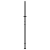 Brama ogrodowa czarna 100x175 cm Stalowa konstrukcja świetlna