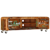 vidaXL Szafka pod TV, 120x30x36 cm, lite drewno odzyskane