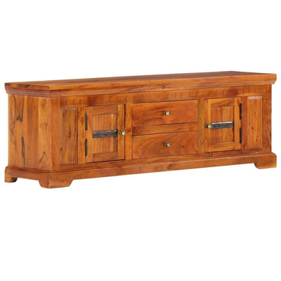 vidaXL Szafka pod TV, 119x30x40 cm, lite drewno akacjowe