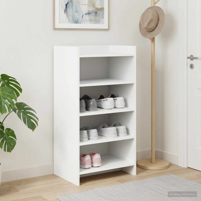 Szafka na buty Biały 48 x 36 x 92 cm Drewno inżynieryjne