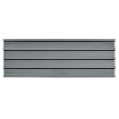 Panel dachowy 12 pcs Szary 129 x 45 cm Stal galwanizowana