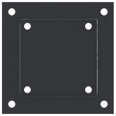 Podstawy słupków kwadratowe 4 szt. Antracyt 101x101 mm