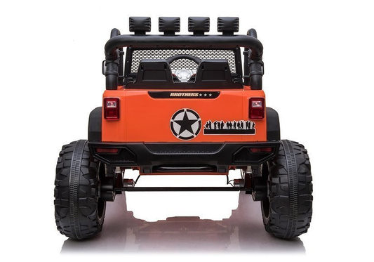 Auto Terenowe Na Akumulator Jeep JC666 Światła LED MP3 Pilot Pomarańczowy