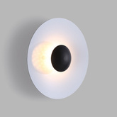 Kinkiet Nowoczesny Biały okrągły 45cm 12W Abruzzo Orzo