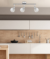 Lampa sufitowa Bolo spot regulowana 3-punktowa do salonu LED