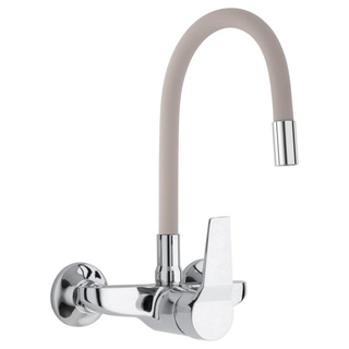 Bateria ścienna CLARA z elastyczną wylewką - beżowa