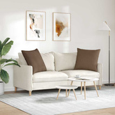 Poduszki na sofę 2 pcs Brązowy 80 x 80 cm tkanina