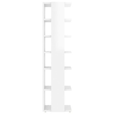 Szafka na buty, wysoki połysk, biała, 27,5x27x102 cm