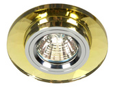 Oprawa stropowa Candellux ss-11 chrom stała okrągła złote szkło
