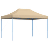 Namiot Imprezowy Beżowy 279 x 410 x 315 cm Materiał Oxford