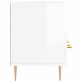 vidaXL Szafka pod TV, biała, wysoki połysk, 102x36x50 cm