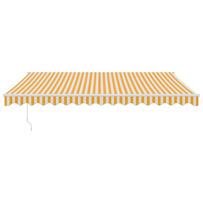 Zwijana markiza, automatyczna, żółto-biała, 4x3 m