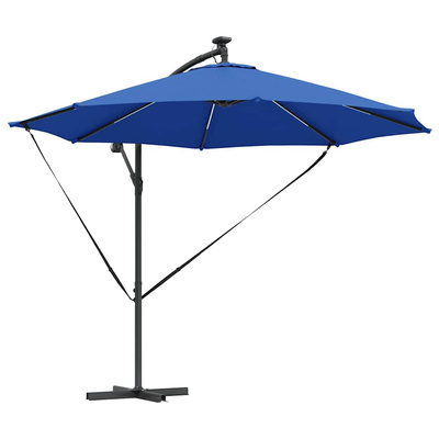 Parasol plażowy 294 x 294 x 248 cm Poliester i aluminium
