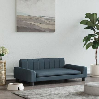 vidaXL Legowisko dla psa, ciemnoszare, 90x53x30 cm, obite tkaniną