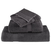 Ręczniki premium, SOLUND, 50 szt., antracytowe, 50x100 cm, 600 g/m?