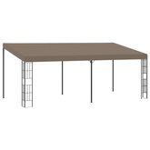 vidaXL Altana przyścienna, 6 x 3 m, taupe, tkanina