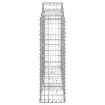 Kosze gabionowe, 20 szt, 200x30x100/120cm, galwanizowane żelazo