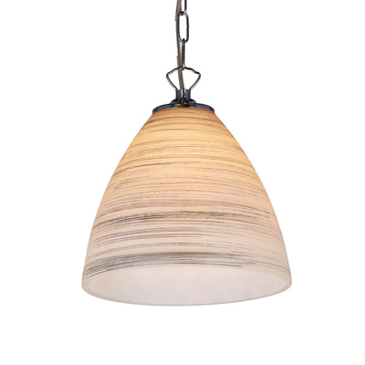 scordia lampa wisząca chromowa klosz biały+srebrny