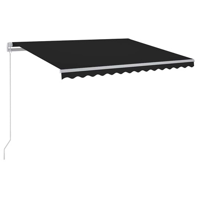 Ręcznie zwijana markiza z LED, 300 x 250 cm, antracytowa