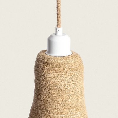 Lampa Wisząca Boho z Włókna Naturalnego Abruzzo Chiara E27
