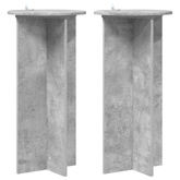 Stojak na rośliny 2 pcs Betonowy szary 40 x 40 x 80 cm