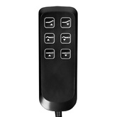 Fotel kosmetyczny elektr. Lux czarny 100709
