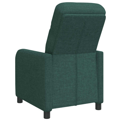 Fotel recliner Ciemnozielony tkanina