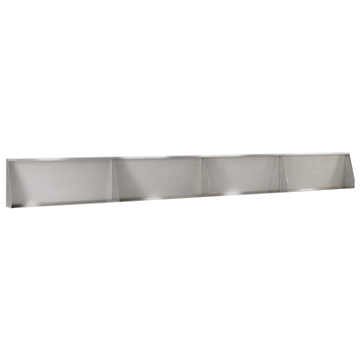 Mur oporowy 4 szt. 100 x 12 x 50 cm Stal nierdzewna srebrny