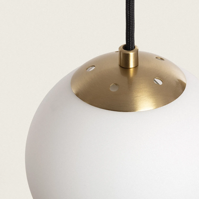 Lampa Wisząca szklane Kule Złota Abruzzo Dante 5xE27