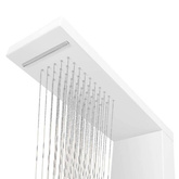 vidaXL Panel prysznicowy, aluminiowy, matowy, biały