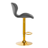 4Rico Hoker barowy QS-B15 aksamit szary  141186