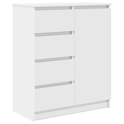 Komoda z szufladami Biała 71x35x84 cm Drewno klejone